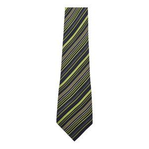 Rafael Striped Pattern Green 100% Silk Necktie